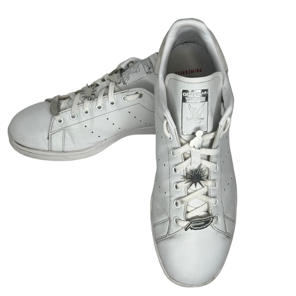 Adidas Stan Smith X Disney Peter Pan & Tinker Bell White Leather Shoes Size 12 - Picture 11 of 12